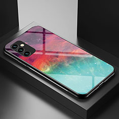 Funda Bumper Silicona Gel Espejo Patron de Moda Carcasa LS1 para Samsung Galaxy M23 5G Rojo