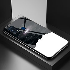 Funda Bumper Silicona Gel Espejo Patron de Moda Carcasa LS1 para Samsung Galaxy M31 Negro