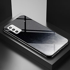 Funda Bumper Silicona Gel Espejo Patron de Moda Carcasa LS1 para Samsung Galaxy M52 5G Gris