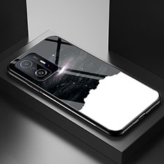 Funda Bumper Silicona Gel Espejo Patron de Moda Carcasa LS1 para Xiaomi Mi 11T 5G Negro