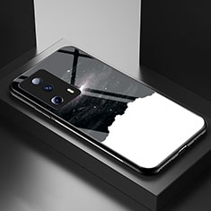 Funda Bumper Silicona Gel Espejo Patron de Moda Carcasa LS1 para Xiaomi Mi 13 Lite 5G Negro