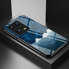 Funda Bumper Silicona Gel Espejo Patron de Moda Carcasa LS1 para Xiaomi Mi 13 Pro 5G Azul