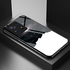 Funda Bumper Silicona Gel Espejo Patron de Moda Carcasa LS1 para Xiaomi Mi Mix 4 5G Negro