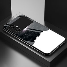 Funda Bumper Silicona Gel Espejo Patron de Moda Carcasa LS1 para Xiaomi Poco M4 5G Negro