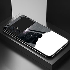 Funda Bumper Silicona Gel Espejo Patron de Moda Carcasa LS1 para Xiaomi Poco M5 4G Negro