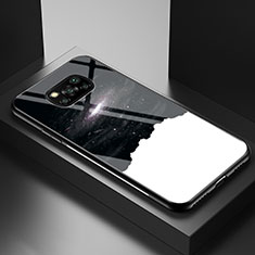 Funda Bumper Silicona Gel Espejo Patron de Moda Carcasa LS1 para Xiaomi Poco X3 NFC Negro