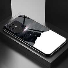 Funda Bumper Silicona Gel Espejo Patron de Moda Carcasa LS1 para Xiaomi Redmi 10 India Negro