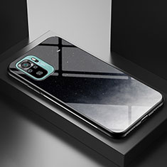 Funda Bumper Silicona Gel Espejo Patron de Moda Carcasa LS1 para Xiaomi Redmi Note 10 4G Gris
