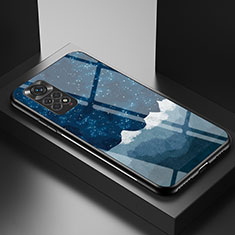 Funda Bumper Silicona Gel Espejo Patron de Moda Carcasa LS1 para Xiaomi Redmi Note 11 4G (2022) Azul
