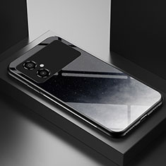 Funda Bumper Silicona Gel Espejo Patron de Moda Carcasa LS1 para Xiaomi Redmi Note 11R 5G Gris