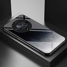Funda Bumper Silicona Gel Espejo Patron de Moda Carcasa LS2 para Huawei Honor Magic6 Lite 5G Gris