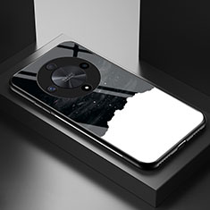 Funda Bumper Silicona Gel Espejo Patron de Moda Carcasa LS2 para Huawei Honor Magic6 Lite 5G Negro