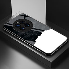 Funda Bumper Silicona Gel Espejo Patron de Moda Carcasa LS2 para Huawei Mate 50E Negro