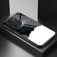 Funda Bumper Silicona Gel Espejo Patron de Moda Carcasa LS2 para Huawei Nova 10 Negro