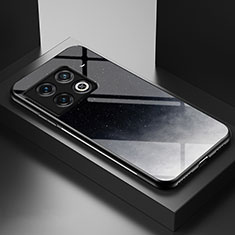 Funda Bumper Silicona Gel Espejo Patron de Moda Carcasa LS2 para OnePlus 10 Pro 5G Gris