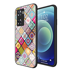 Funda Bumper Silicona Gel Espejo Patron de Moda Carcasa LS2 para Oppo A77 4G Multicolor