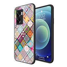 Funda Bumper Silicona Gel Espejo Patron de Moda Carcasa LS2 para Oppo A77 5G Vistoso