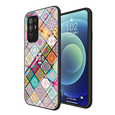 Funda Bumper Silicona Gel Espejo Patron de Moda Carcasa LS2 para Oppo A94 5G Vistoso