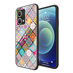 Funda Bumper Silicona Gel Espejo Patron de Moda Carcasa LS2 para Oppo F21 Pro 4G Vistoso