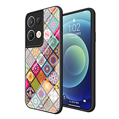 Funda Bumper Silicona Gel Espejo Patron de Moda Carcasa LS2 para Oppo Reno8 Pro+ Plus 5G Vistoso