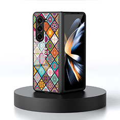 Funda Bumper Silicona Gel Espejo Patron de Moda Carcasa LS2 para Samsung Galaxy Z Fold5 5G Multicolor