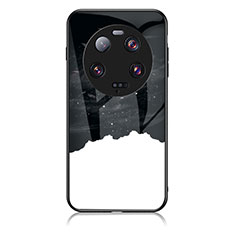 Funda Bumper Silicona Gel Espejo Patron de Moda Carcasa LS2 para Xiaomi Mi 13 Ultra 5G Negro