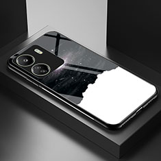 Funda Bumper Silicona Gel Espejo Patron de Moda Carcasa LS2 para Xiaomi Poco C65 Negro