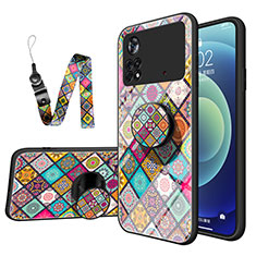 Funda Bumper Silicona Gel Espejo Patron de Moda Carcasa LS2 para Xiaomi Poco X4 Pro 5G Multicolor