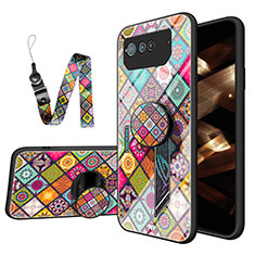Funda Bumper Silicona Gel Espejo Patron de Moda Carcasa LS3 para Asus ROG Phone 6 Pro Multicolor