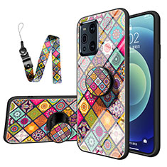 Funda Bumper Silicona Gel Espejo Patron de Moda Carcasa LS3 para Oppo Find X3 5G Multicolor