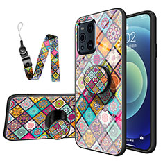 Funda Bumper Silicona Gel Espejo Patron de Moda Carcasa LS3 para Oppo Find X3 5G Vistoso