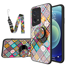 Funda Bumper Silicona Gel Espejo Patron de Moda Carcasa LS3 para Oppo Find X5 5G Vistoso