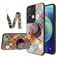 Funda Bumper Silicona Gel Espejo Patron de Moda Carcasa LS3 para Oppo Reno9 Pro+ Plus 5G Vistoso