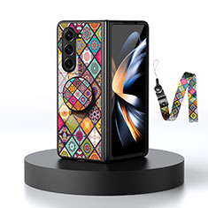 Funda Bumper Silicona Gel Espejo Patron de Moda Carcasa LS3 para Samsung Galaxy Z Fold5 5G Multicolor