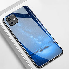 Funda Bumper Silicona Gel Espejo Patron de Moda Carcasa M01 para Apple iPhone 11 Azul