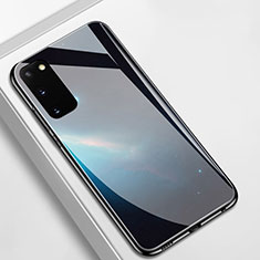 Funda Bumper Silicona Gel Espejo Patron de Moda Carcasa M01 para Samsung Galaxy S20 Negro