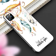 Funda Bumper Silicona Gel Espejo Patron de Moda Carcasa M02 para Apple iPhone 11 Pro Amarillo