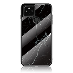 Funda Bumper Silicona Gel Espejo Patron de Moda Carcasa para Google Pixel 5 Negro