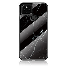 Funda Bumper Silicona Gel Espejo Patron de Moda Carcasa para Google Pixel 5 XL 5G Negro