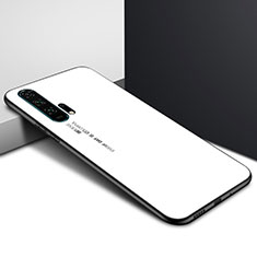 Funda Bumper Silicona Gel Espejo Patron de Moda Carcasa para Huawei Honor 20 Pro Blanco
