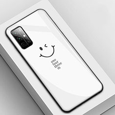 Funda Bumper Silicona Gel Espejo Patron de Moda Carcasa para Huawei Honor 30S Blanco