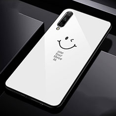 Funda Bumper Silicona Gel Espejo Patron de Moda Carcasa para Huawei Honor 9X Pro Blanco