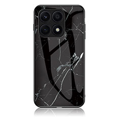 Funda Bumper Silicona Gel Espejo Patron de Moda Carcasa para Huawei Honor X8 5G Negro