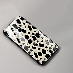 Funda Bumper Silicona Gel Espejo Patron de Moda Carcasa para Huawei Mate 20 Lite Oro