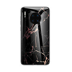 Funda Bumper Silicona Gel Espejo Patron de Moda Carcasa para Huawei Mate 30 5G Negro