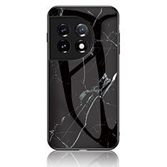 Funda Bumper Silicona Gel Espejo Patron de Moda Carcasa para OnePlus 11 5G Negro
