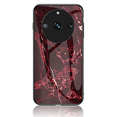 Funda Bumper Silicona Gel Espejo Patron de Moda Carcasa para Realme 11 Pro+ Plus 5G Rojo