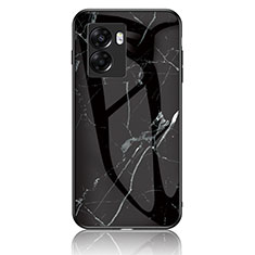 Funda Bumper Silicona Gel Espejo Patron de Moda Carcasa para Realme V23 5G Negro