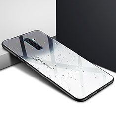 Funda Bumper Silicona Gel Espejo Patron de Moda Carcasa para Realme X2 Pro Gris