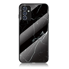 Funda Bumper Silicona Gel Espejo Patron de Moda Carcasa para Samsung Galaxy A05s Negro